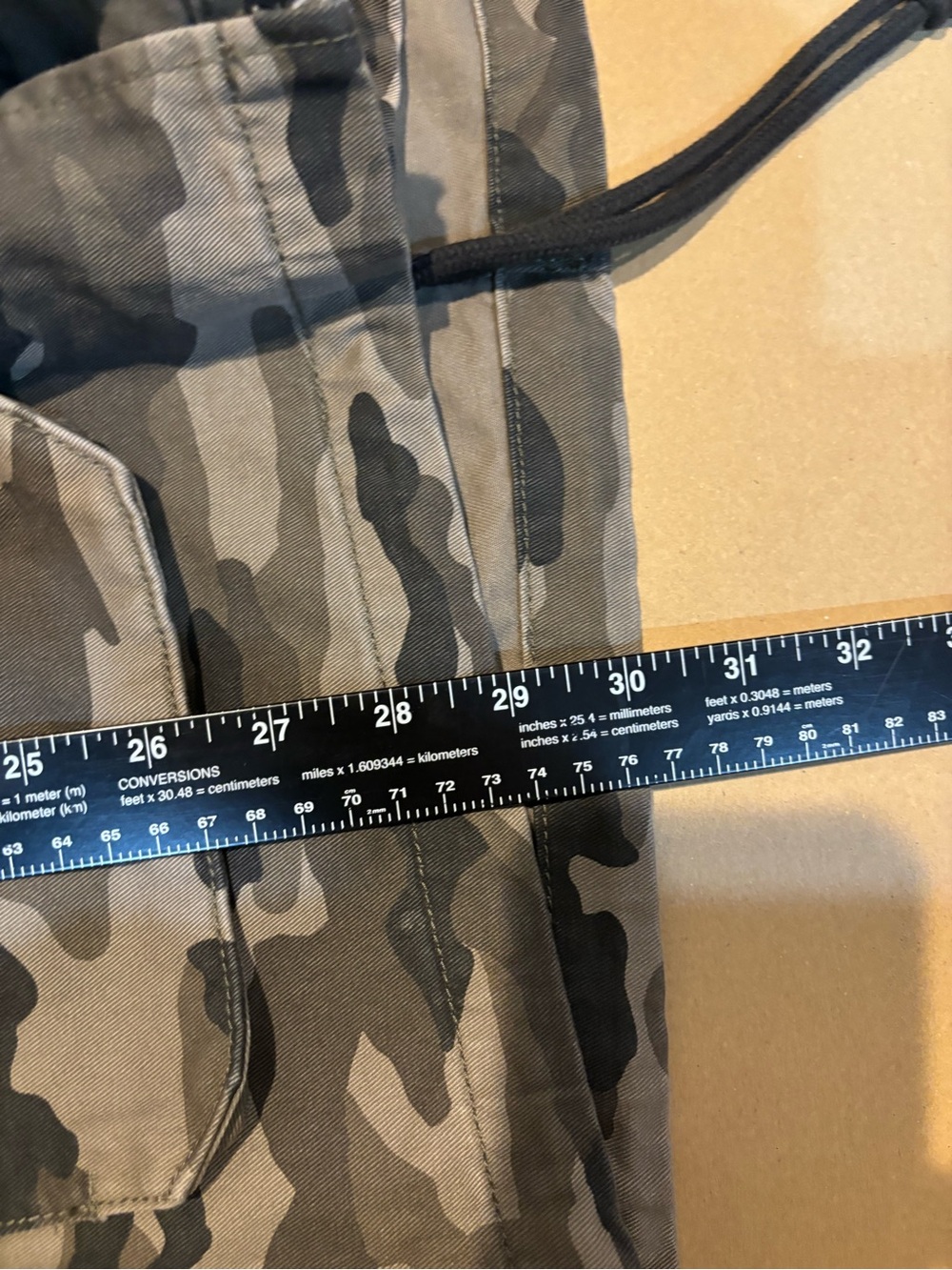 H&M Men's Camouflage Field Jacket with Grey Hood NWT Deadstock Y2K - Picture 14 of 14
